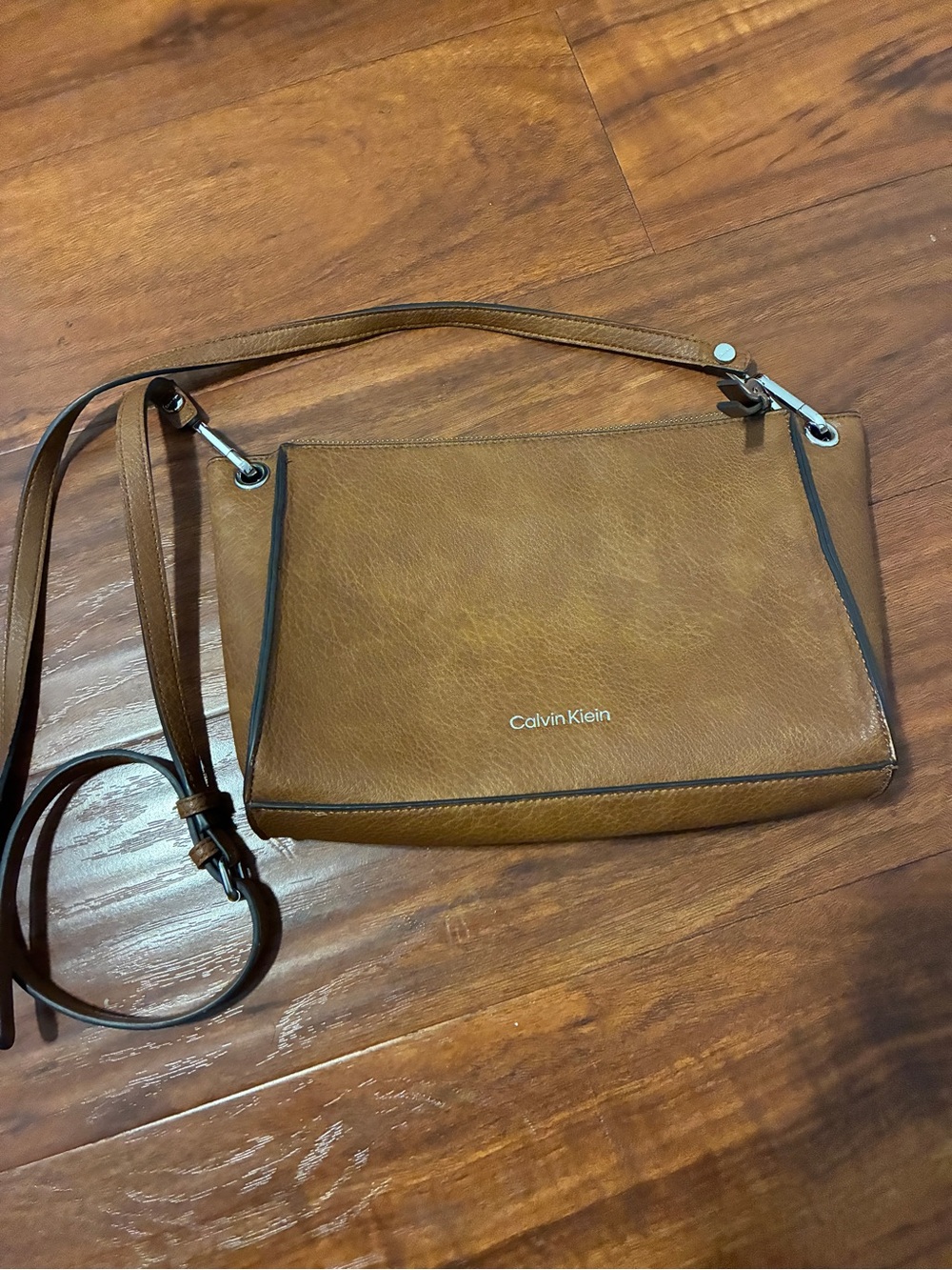 Calvin Klein Cognac Brown Crossbody Bag